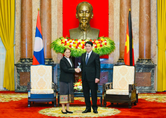 Vice President Pany Yathortou Meets Vietnamese President Lưong Cuong